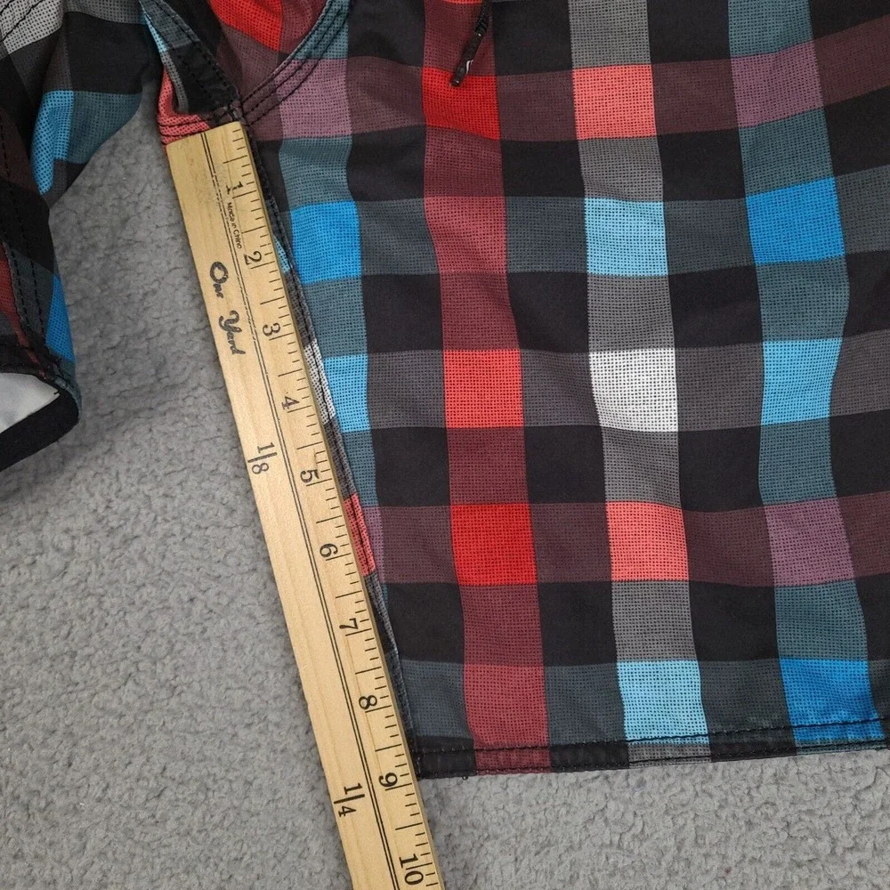 Quiksilver Board‎ Shorts Mens 40 Multicolor Plaid Check Swim Trunks Beach